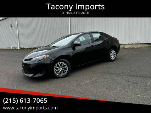 2018 Toyota Corolla for sale at Tacony Imports in Philadelphia PA