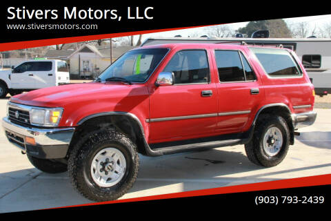 1992 Toyota 4Runner for sale at Stivers Motors, LLC in Nash TX