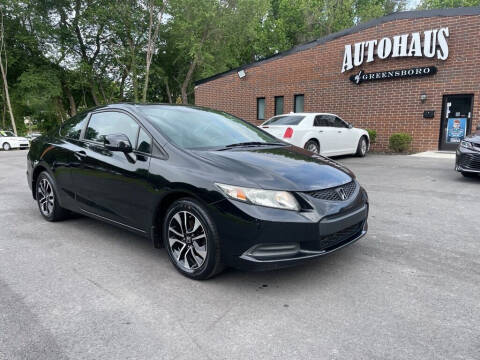 2013 Honda Civic for sale at Autohaus of Greensboro in Greensboro NC