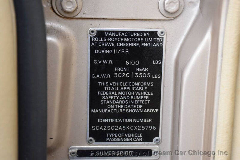 1989 Rolls-Royce Silver Spirit