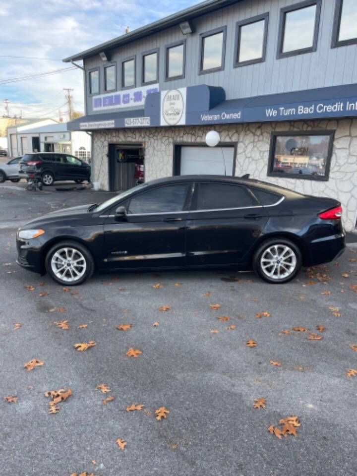 2019 Ford Fusion Hybrid for sale at J&B Auto Group in Bristol, TN