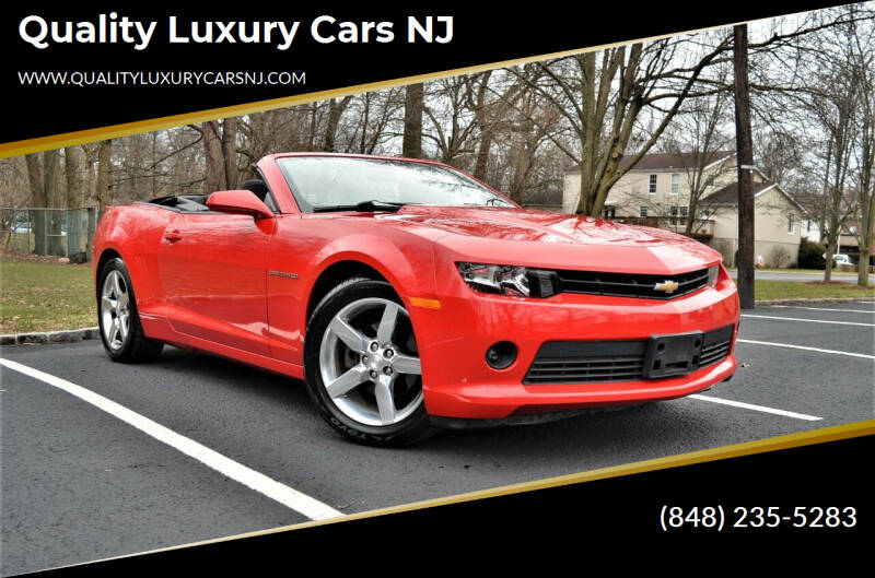 2014 Chevrolet Camaro for sale at Quality Luxury Cars NJ in Rahway NJ
