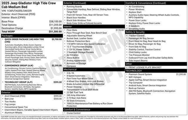 2025 Jeep Gladiator Sport