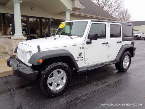 2014 Jeep Wrangler Unlimited for sale at DEALS UNLIMITED INC in Portage MI