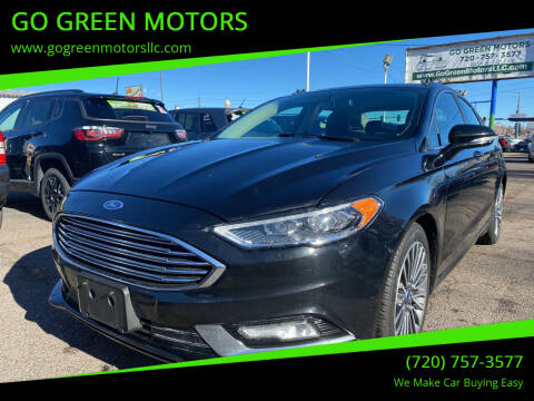 2017 Ford Fusion for sale at GO GREEN MOTORS in Lakewood CO