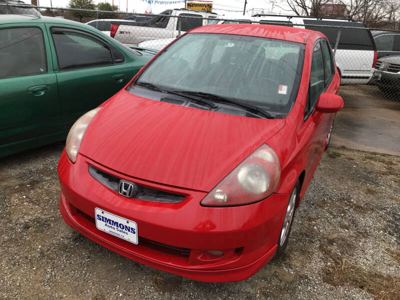 2007 Honda Fit for sale at Simmons Auto Sales in Denison TX