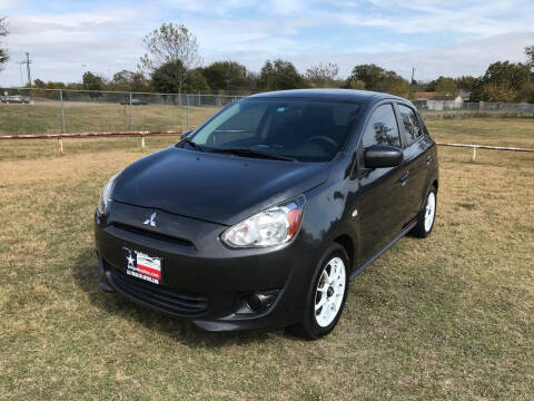 2015 Mitsubishi Mirage for sale at LA PULGA DE AUTOS in Dallas TX