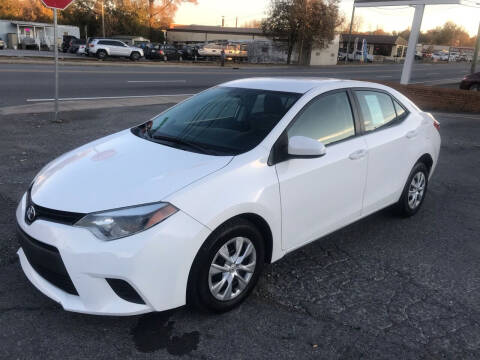 2016 Toyota Corolla for sale at Global Imports of Dalton LLC in Dalton GA