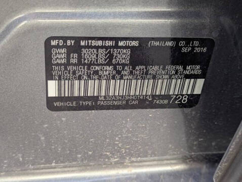 2017 Mitsubishi Mirage