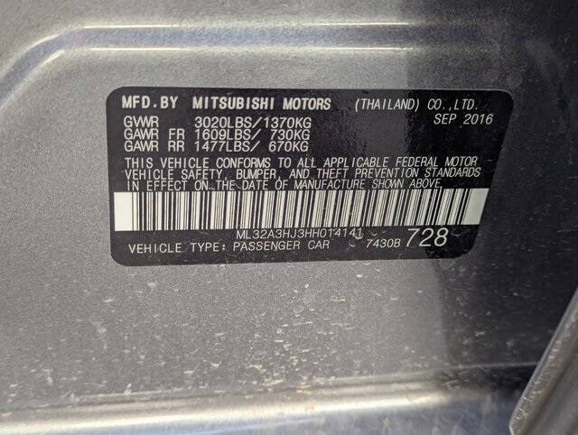 2017 Mitsubishi Mirage