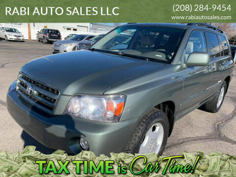2007 Toyota Highlander for sale at RABI AUTO SALES LLC in Garden City ID