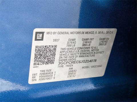 2018 Chevrolet Silverado 1500