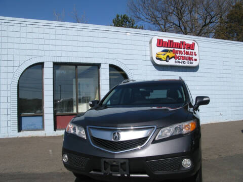 2015 Acura RDX for sale at Unlimited Auto Sales & Detailing, LLC in Windsor Locks CT