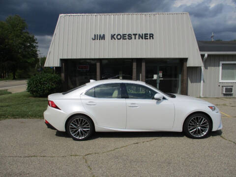 2015 Lexus IS 250 for sale at JIM KOESTNER INC in Plainwell MI