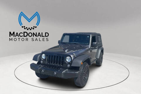 2018 Jeep Wrangler JK for sale at MacDonald Motor Sales in High Point NC