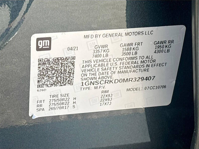 2021 Chevrolet Tahoe RST