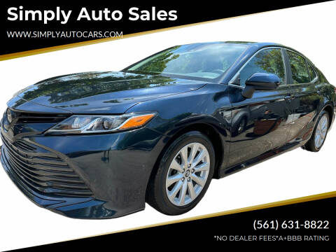2020 Toyota Camry for sale at Simply Auto Sales in Palm Beach Gardens FL