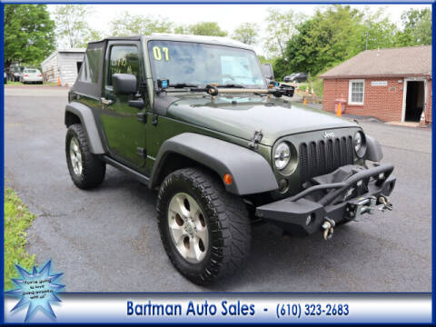 Jeep Wrangler For Sale in Gilbertsville, PA - Bartman Auto Sales