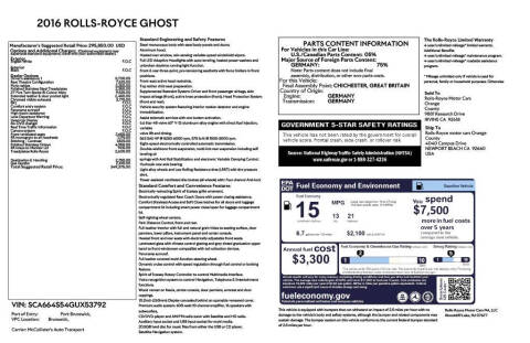 2016 Rolls-Royce Ghost