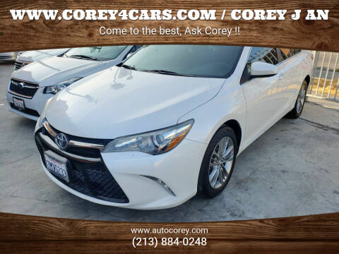 2015 Toyota Camry for sale at WWW.COREY4CARS.COM / COREY J AN in Los Angeles CA