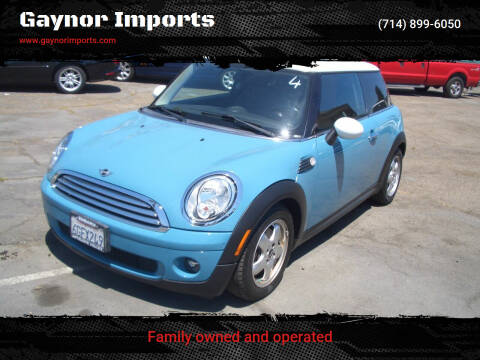 2009 MINI Cooper for sale at Gaynor Imports in Stanton CA