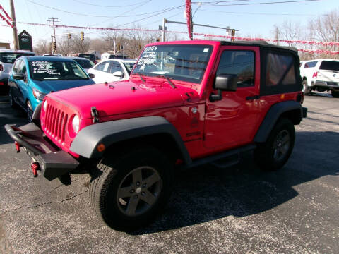 2015 Jeep Wrangler for sale at River City Auto Sales in Cottage Hills IL