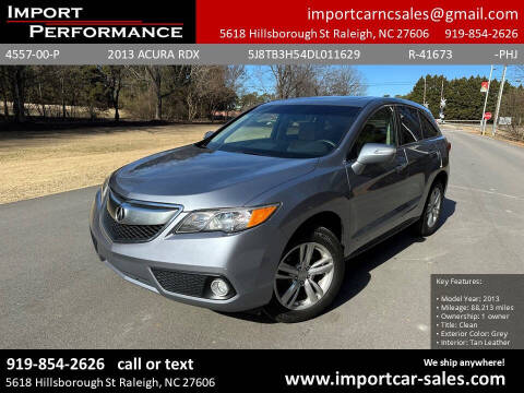 2013 Acura RDX for sale at Import Performance Sales in Raleigh NC