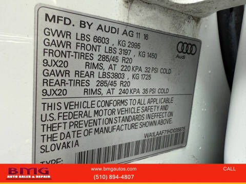 2017 Audi Q7 3.0T quattro Premium Plus