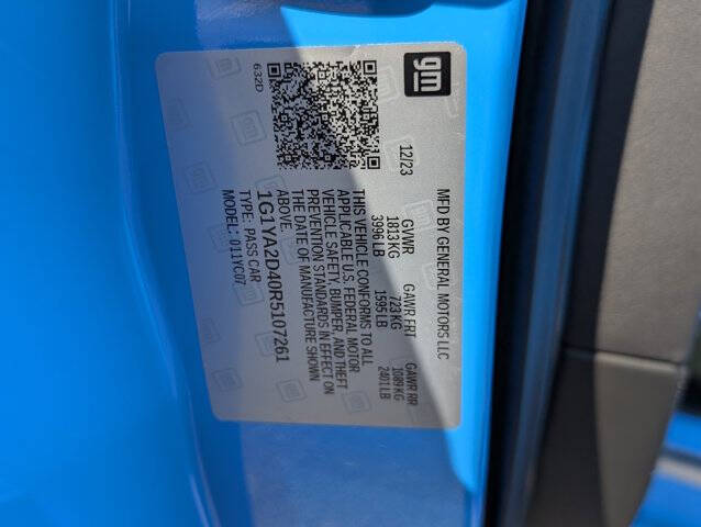 2024 Chevrolet Corvette Stingray