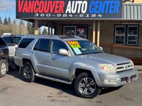 2003 Toyota 4Runner for sale at Vancouver Auto Center in Vancouver WA