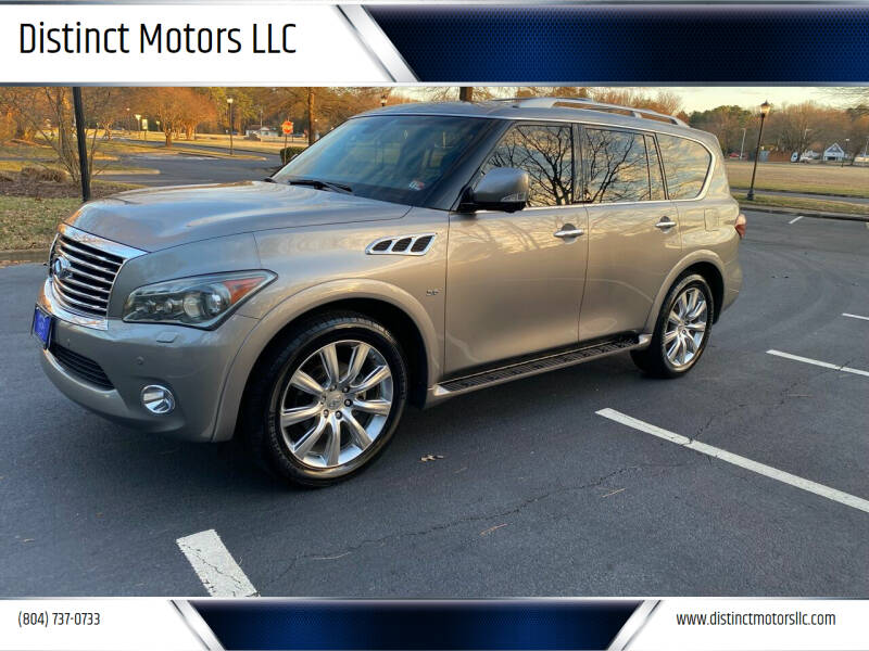 2014 Infiniti QX80 for sale at Distinct Motors LLC in Mechanicsville VA