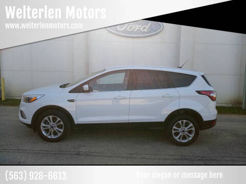 2017 Ford Escape for sale at Welterlen Motors in Edgewood IA