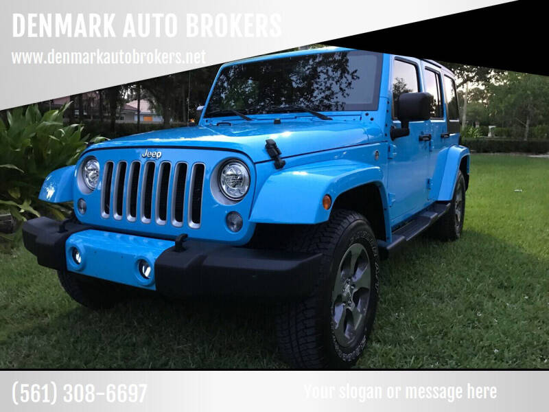 2018 Jeep Wrangler Unlimited for sale at DENMARK AUTO BROKERS in Riviera Beach FL