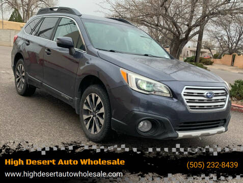 2017 Subaru Outback for sale at High Desert Auto Wholesale in Albuquerque NM