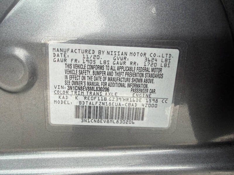 2021 Nissan Versa SV