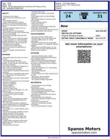 2013 Audi A5 2.0T Premium Plus