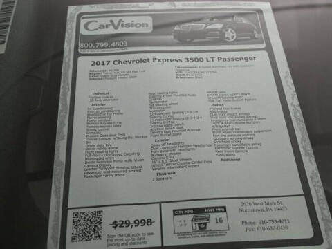 2017 Chevrolet Express LT 3500