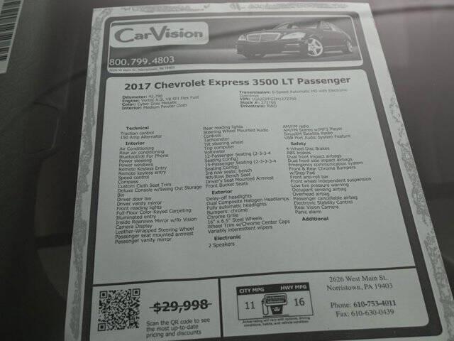 2017 Chevrolet Express LT 3500