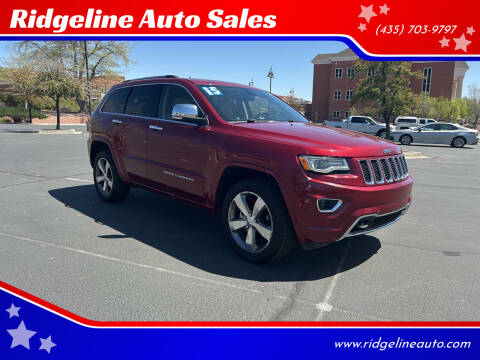 2015 Jeep Grand Cherokee for sale at Ridgeline Auto Sales in Saint George UT
