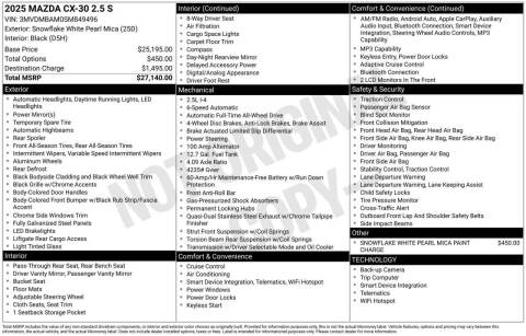 2025 Mazda CX-30 2.5 S
