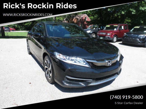 2016 Honda Accord for sale at Rick's Rockin Rides in Reynoldsburg OH