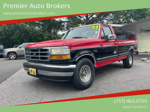 1993 Ford F-150 for sale at Premier Auto Brokers in Virginia Beach VA