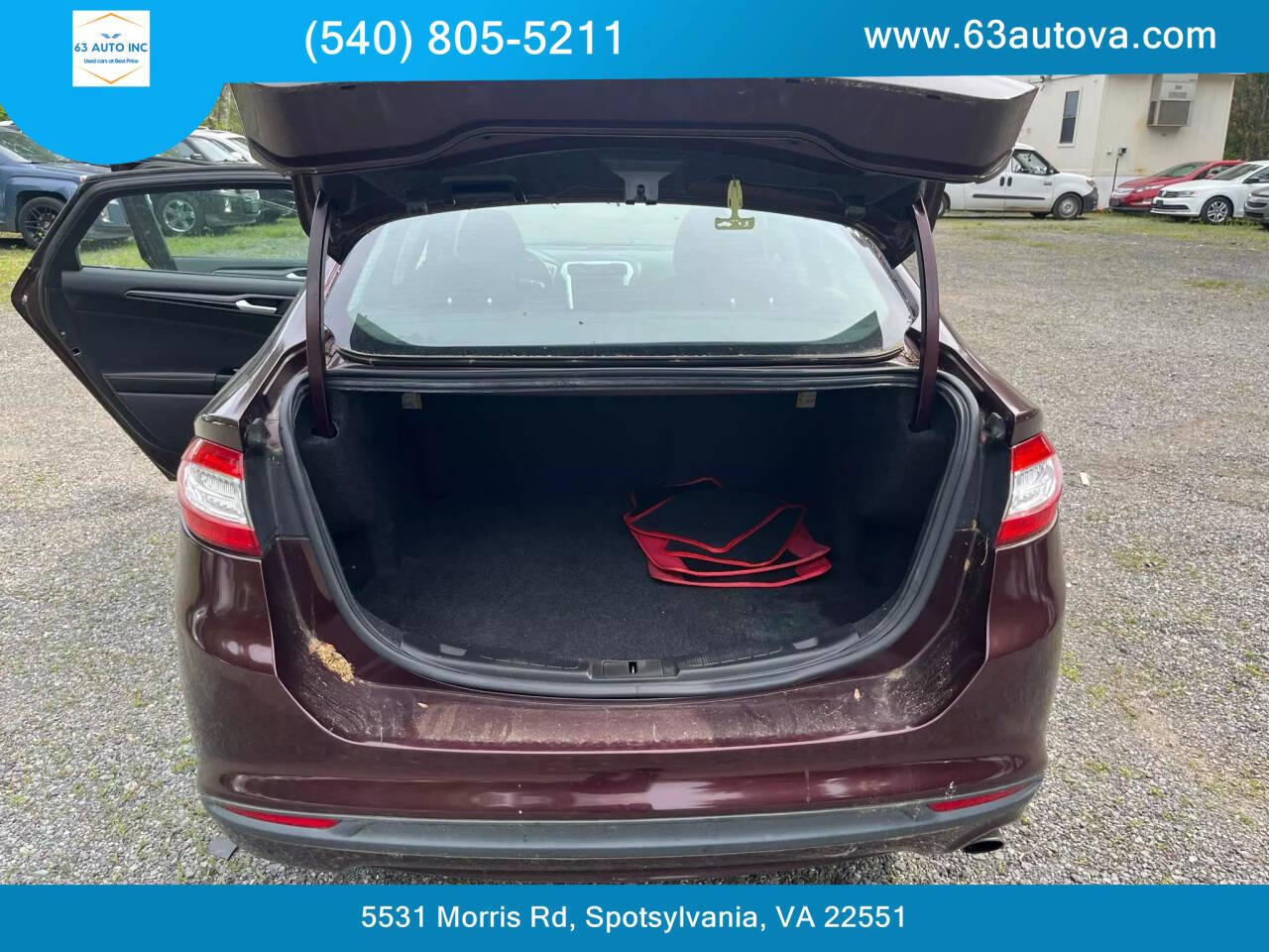 2013 Ford Fusion for sale at 63 Auto Inc in Spotsylvania, VA