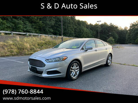 2013 Ford Fusion for sale at S & D Auto Sales in Maynard MA