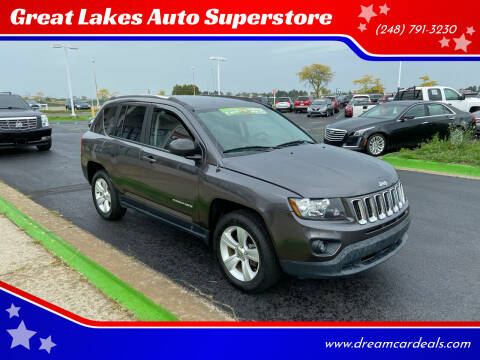 2015 Jeep Compass for sale at Great Lakes Auto Superstore in Waterford Township MI