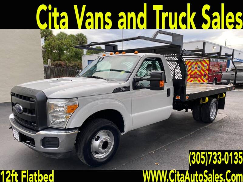 2016 Ford F350 SD DRW 12 FT FLATBED for sale at Cita Auto Sales in Medley FL