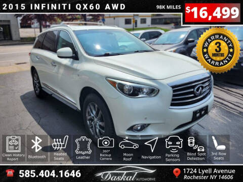 2015 Infiniti QX60 for sale at Daskal Auto LLC in Rochester NY