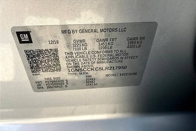 2020 Chevrolet Tahoe Premier