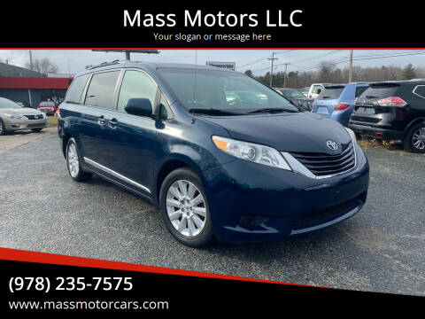 2011 Toyota Sienna for sale at Mass Motors LLC in Worcester MA