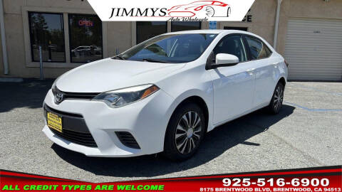 2015 Toyota Corolla for sale at JIMMY'S AUTO WHOLESALE in Brentwood CA